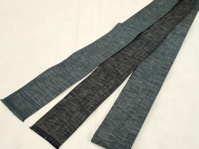 平和屋着物●男性 両面 角帯 紬地 霞文 CABG9247dy