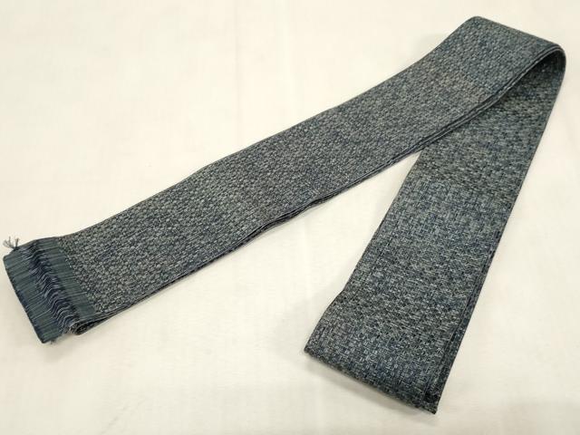 平和屋着物●男性 本場筑前博多織 角帯 霞文 正絹 逸品 CABG9249dy