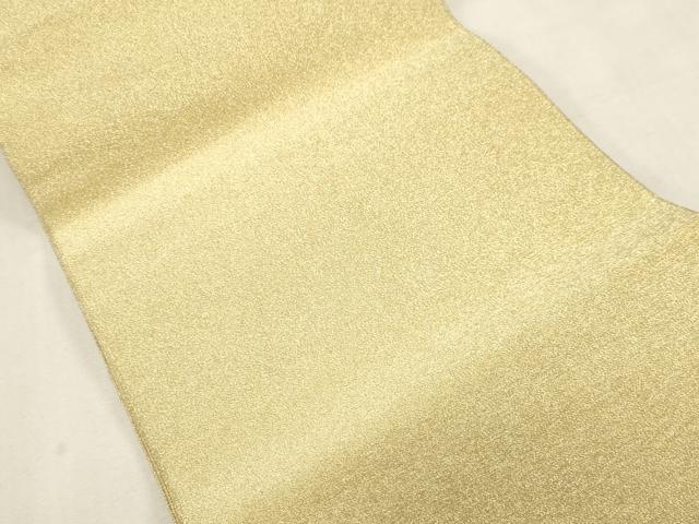 平和屋着物●綴れ 八寸名古屋帯 霞文 金糸 共箱付き 正絹 逸品 CABG9271dy