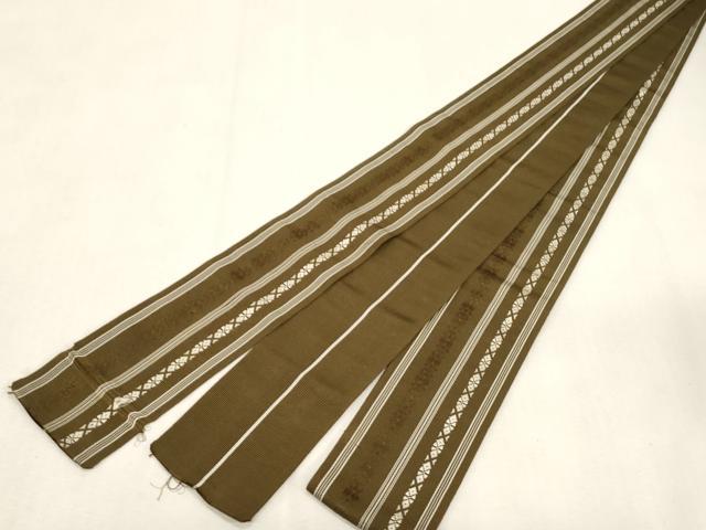 平和屋着物●男性 本場筑前博多織 角帯 献上 正絹 逸品 CABG9295dy