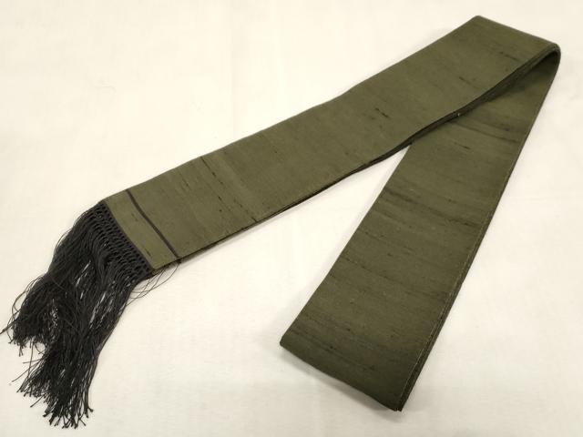 平和屋着物●男性 綴れ 角帯 紬地 霞文 正絹 逸品 CABG9302dy