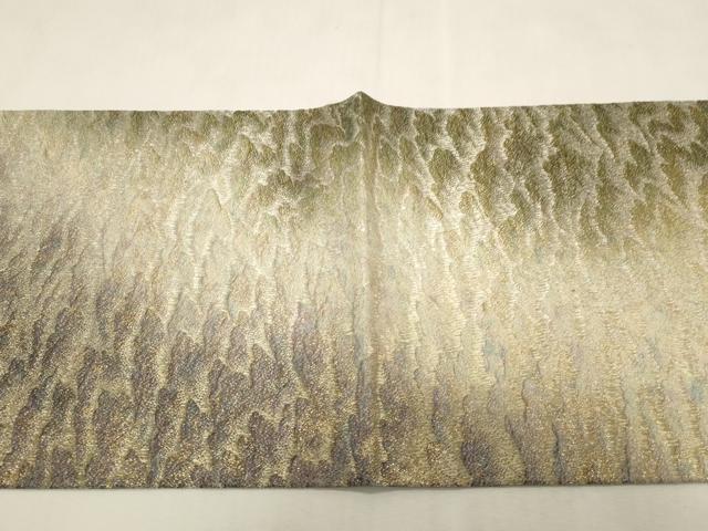 平和屋着物●両面 両方向 全通柄袋帯 霞文 金銀糸 正絹 逸品 CABG9339dy