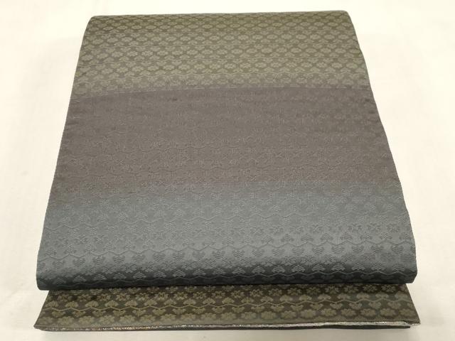 平和屋着物●両面 両方向 全通柄袋帯 霞文 金銀糸 正絹 逸品 CABG9339dy