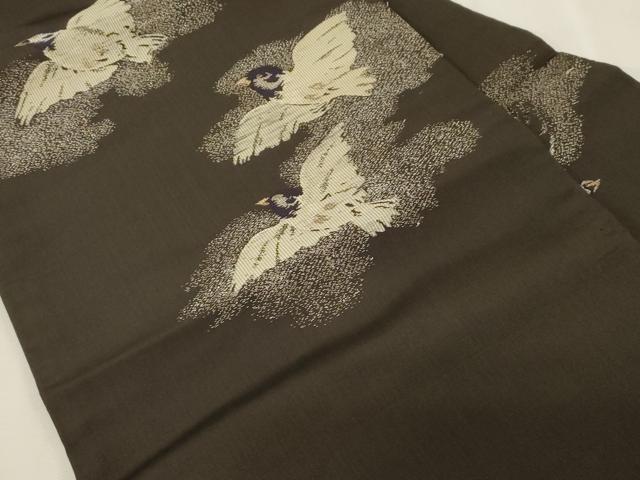 平和屋着物●アンティーク 大正ロマン 九寸名古屋帯 飛鳥文 金銀糸 正絹 逸品 CABG9364dy