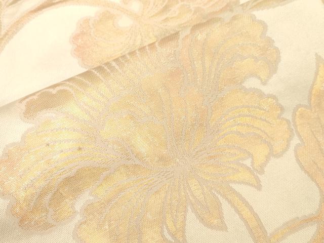 平和屋着物●西陣 川島織物 九寸名古屋帯 更紗文 金糸 正絹 逸品 CABG9375dy