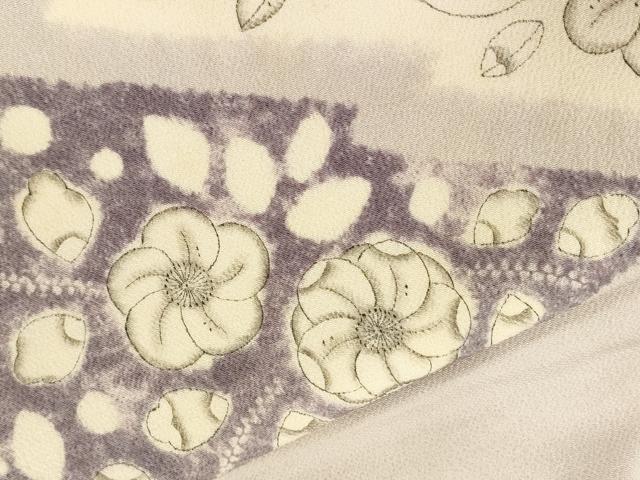 平和屋着物●九寸名古屋帯 作家物 辻が花 鬼しぼ縮緬 正絹 逸品 CABG9392dy
