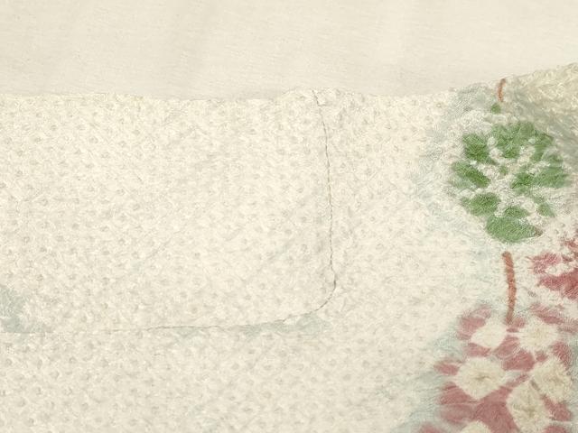 平和屋着物●名門 藤娘きぬたや・総絞り 九寸名古屋帯 草花文 正絹 逸品 CABG9395dy