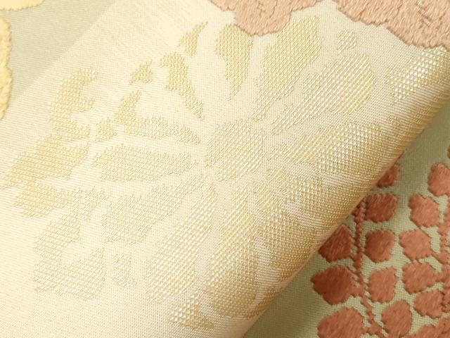 平和屋着物●九寸開き名古屋帯 唐織 桐 金糸 正絹 逸品 CABG9400dy