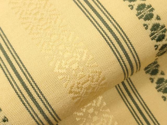 平和屋着物●本場筑前博多織 半幅帯 献上 正絹 逸品 CABG9467dy