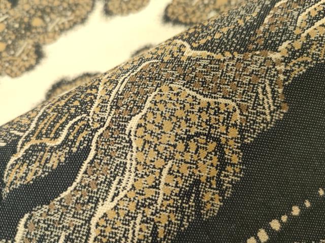 平和屋着物●六通柄袋帯 紹巴 桐竹鳳凰蒔絵 正絹 逸品 CABG9480dy