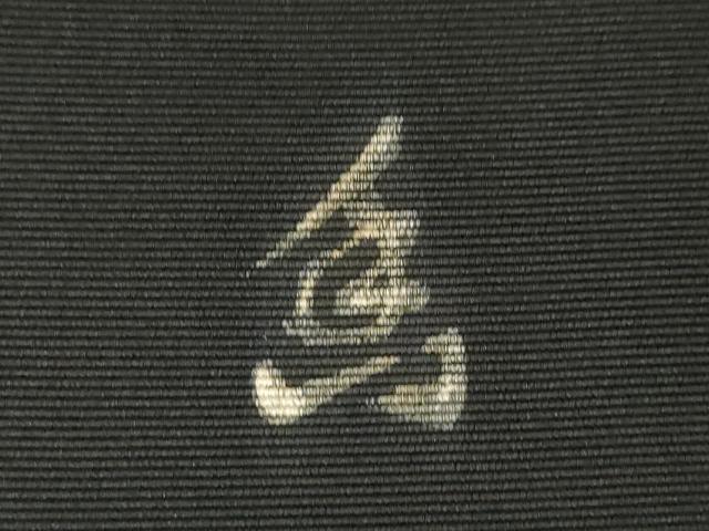 平和屋着物●塩瀬 九寸名古屋帯 作家物 手描き ろうけつ染め カトレア 黒地 正絹 逸品 CABG9520dy