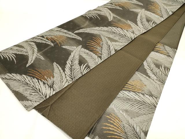 平和屋着物●六通柄袋帯 桝屋儀兵衛 草木文 金糸 正絹 逸品 CABG9561dy
