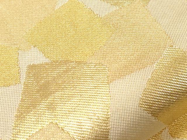 平和屋着物●西陣 川島織物 六通柄 本袋帯 色紙重ね文 金糸 正絹 逸品 CABG9565dy