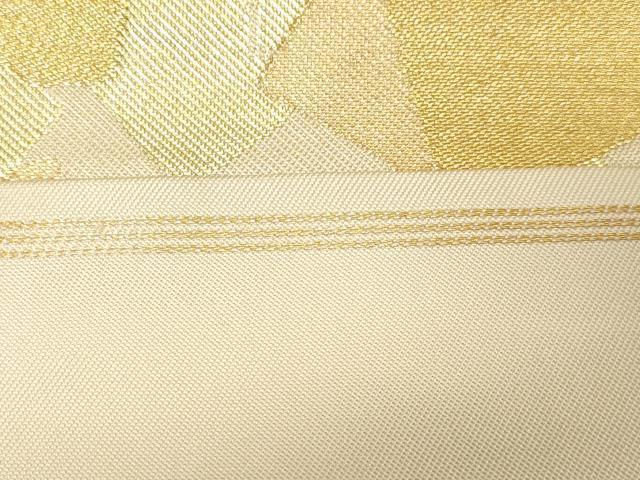 平和屋着物●西陣 川島織物 六通柄 本袋帯 色紙重ね文 金糸 正絹 逸品 CABG9565dy