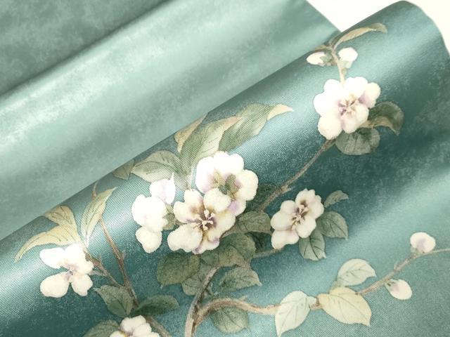 平和屋着物●二代目清次郎 手描き 太鼓柄袋帯 枝花文 正絹 逸品 未使用 CABG9584dy
