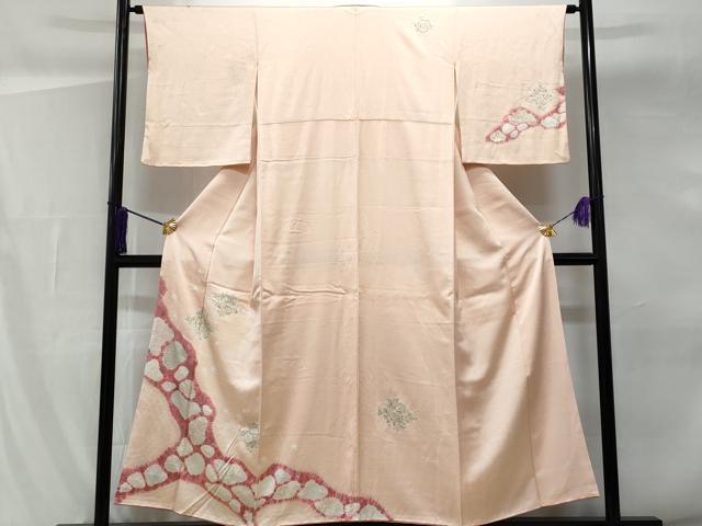 平和屋着物■訪問着 手描き 絞り 辻が花 金彩 正絹 逸品 CABG9603fb