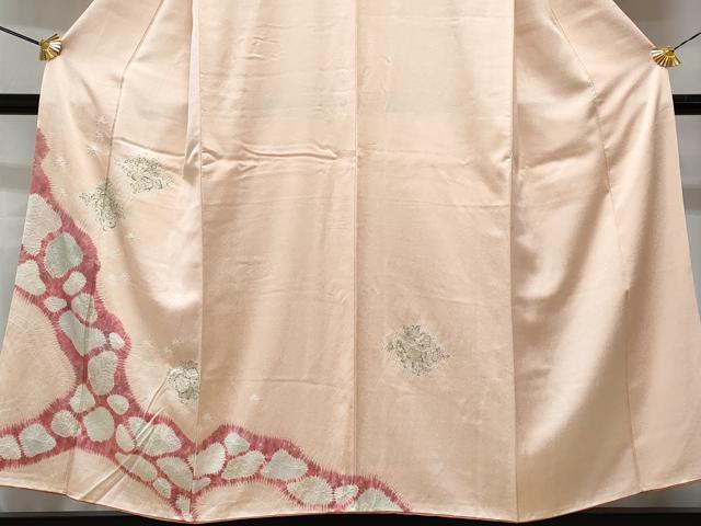 平和屋着物■訪問着 手描き 絞り 辻が花 金彩 正絹 逸品 CABG9603fb