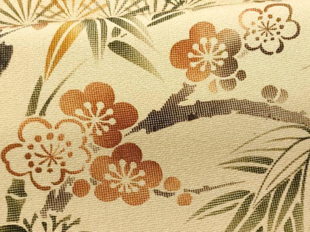 平和屋着物■訪問着 松竹梅 正絹 逸品 CABG9642fb