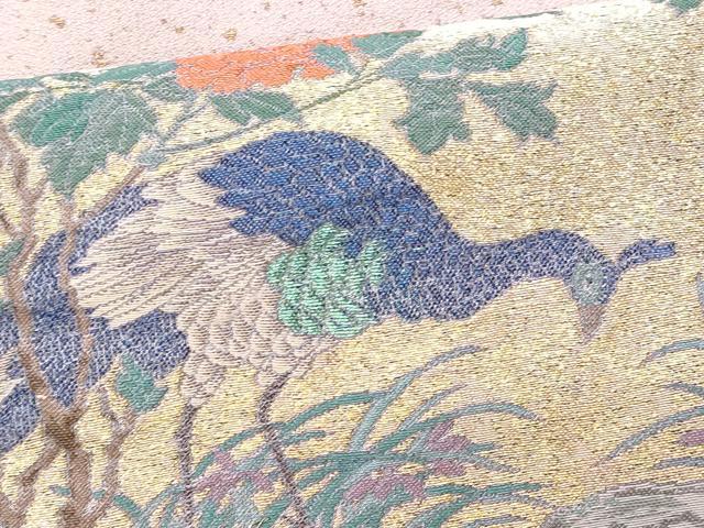平和屋着物■豪華色留袖 作家物 寿光織 杉戸絵 金糸 正絹 逸品 CABG9669fb