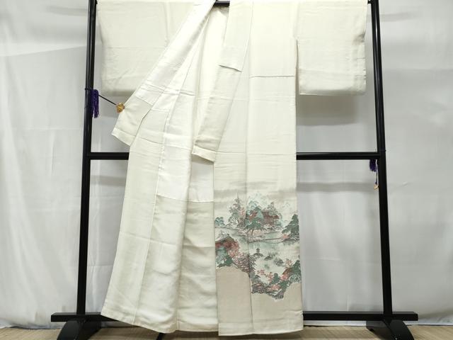 平和屋着物■豪華色留袖 寿光織 京名所風景文 暈し染め 金糸 正絹 逸品 CABG9684fb