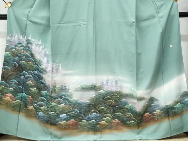 平和屋着物■豪華色留袖 作家物 手描き 樹林文 暈し染め 金彩 正絹 逸品 CABG9691fb