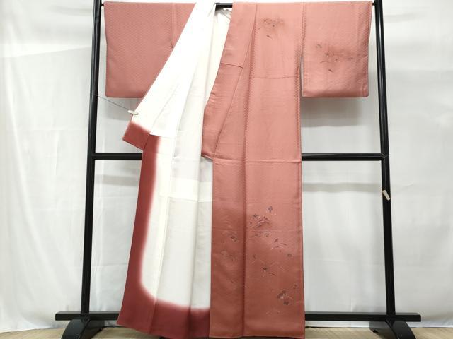 平和屋着物■訪問着 宝尽くし花文 暈し染め 金彩 反端付き 正絹 逸品 CABG9692fb