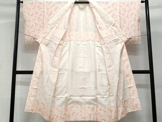 平和屋着物■長襦袢 無双仕立て 草花地紋 正絹 逸品 CABG9726fb