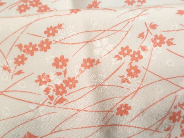 平和屋着物■長襦袢 無双仕立て 草花地紋 正絹 逸品 CABG9726fb
