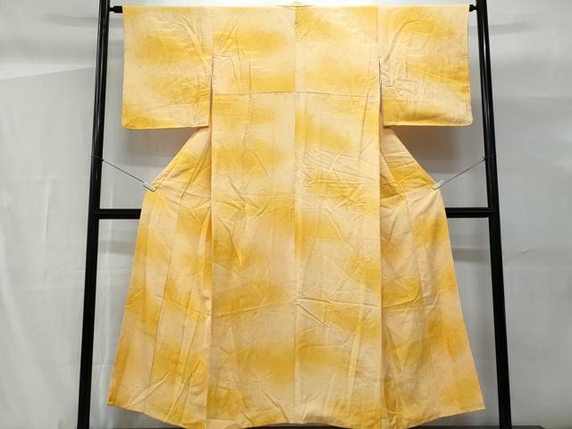 平和屋着物■上質な小紋 枝松地紋 暈し染め 正絹 逸品 CABG9731fb