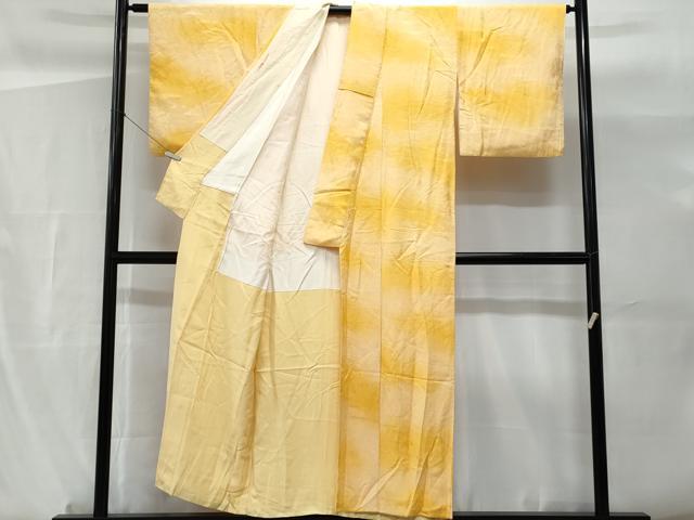 平和屋着物■上質な小紋 枝松地紋 暈し染め 正絹 逸品 CABG9731fb
