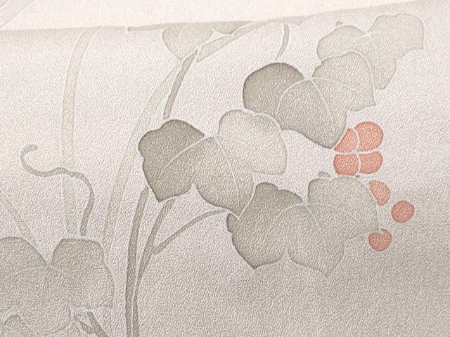 平和屋着物■訪問着 刺繍 葡萄蔦の葉文 正絹 逸品 CABG9750fb