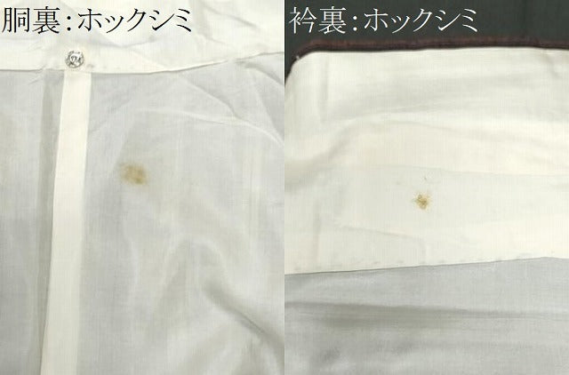 平和屋着物■上質な紬 間道 正絹 逸品 CABG9764fb