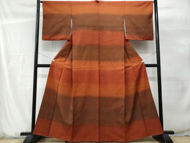 平和屋着物■上質な紬 霞文 正絹 逸品 CABG9765fb