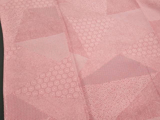 平和屋着物■江戸小紋 切嵌吉祥小紋柄 正絹 逸品 CABG9781fb
