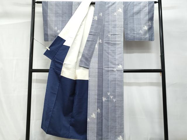 平和屋着物■上質な紬 舞蝶文 正絹 逸品 未使用 CABG9784fb
