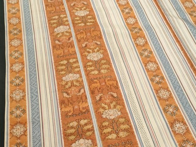 平和屋着物■上質な紬 吉祥花間道 正絹 逸品 CABG9788fb