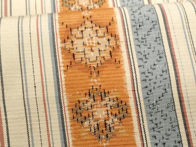 平和屋着物■上質な紬 吉祥花間道 正絹 逸品 CABG9788fb