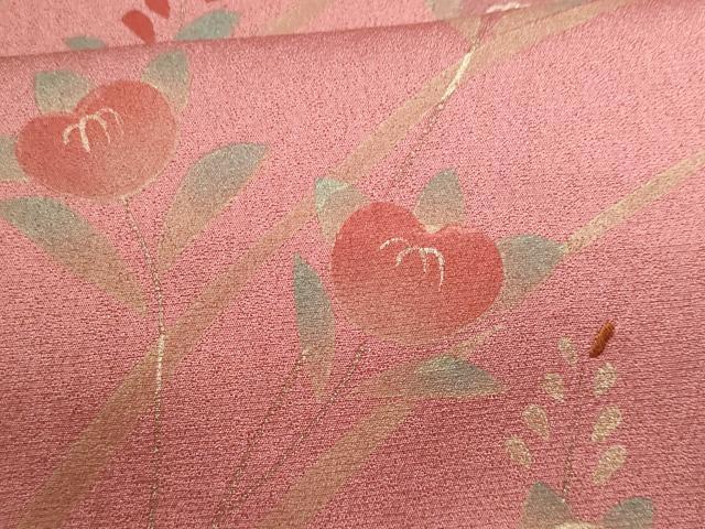 平和屋着物■訪問着 刺繍 枝橘 暈し染め 金彩 正絹 逸品 CABG9801fb