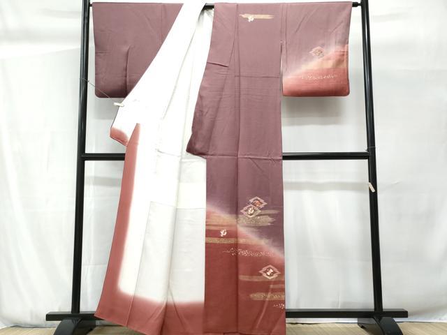平和屋着物■訪問着 刺繍 松皮菱打ち出の小槌松文 暈し染め 金彩 正絹 逸品 CABG9803fb