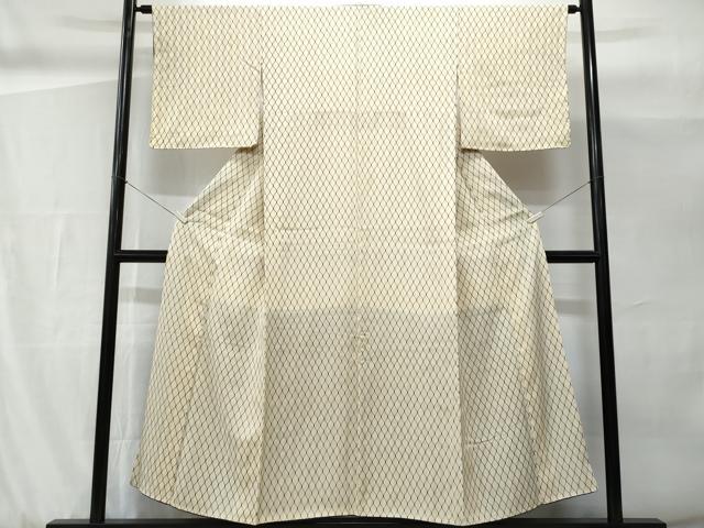 平和屋着物■上質な小紋 網目文 正絹 逸品 未使用 CABG9820fb