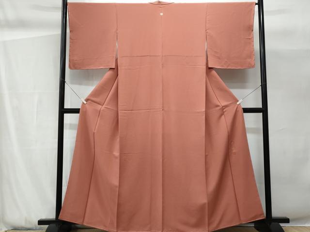 平和屋着物■上質な色無地 作家物 浅蘇香色 正絹 逸品 CABG9821fb