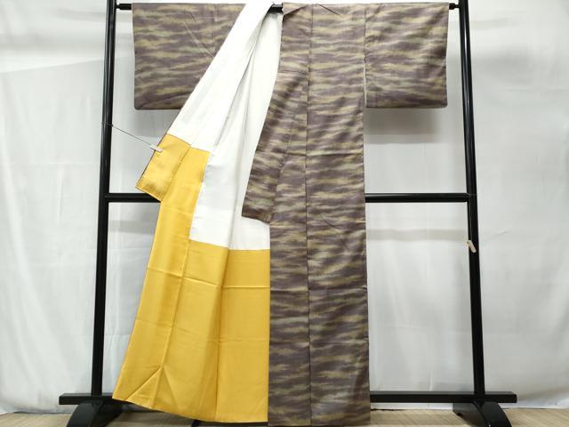 平和屋着物■上質な紬 霞文 正絹 逸品 CABG9834fb