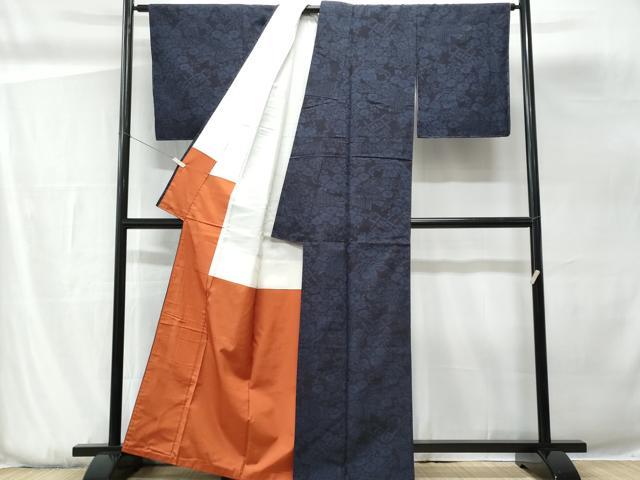 平和屋着物■上質な紬 吉祥万寿菊 正絹 逸品 CABG9847fb