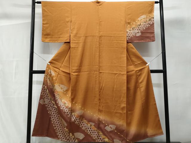 平和屋着物■訪問着 地紙花文 暈し染め 暈し染め 金銀彩 やまと誂製 正絹 逸品 CABG9863fb
