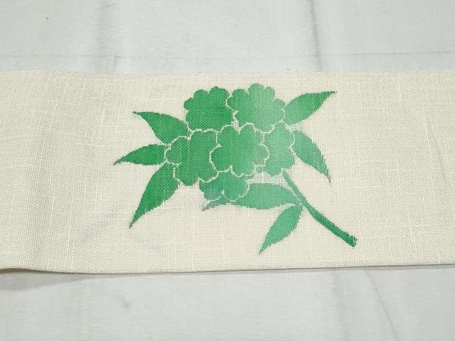 平和屋着物*夏物 九寸名古屋帯 枝花文 CABG9881fb