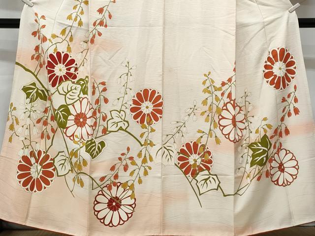 平和屋着物■訪問着 枝花文 暈し染め 金彩 正絹 逸品 CABG9923fb