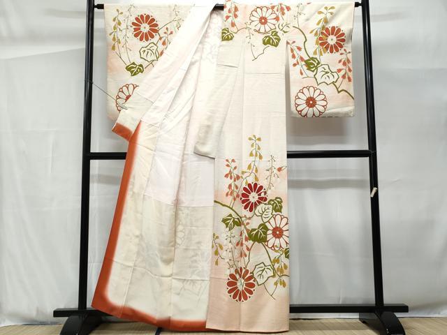 平和屋着物■訪問着 枝花文 暈し染め 金彩 正絹 逸品 CABG9923fb