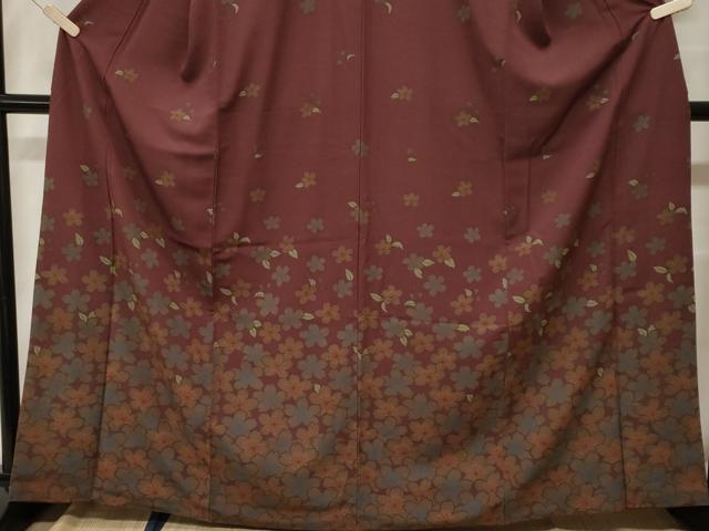 平和屋着物■訪問着 舞桜文 洗える着物 CABH0063ev
