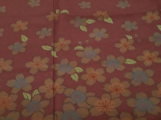 平和屋着物■訪問着 舞桜文 洗える着物 CABH0063ev