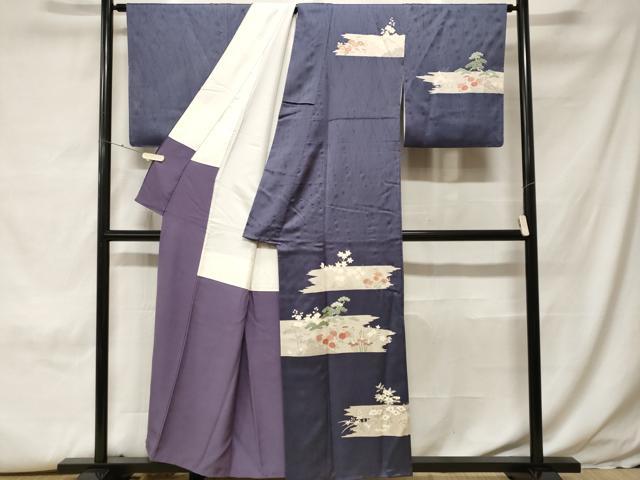 平和屋着物■訪問着 刺繍 松竹梅文 正絹 逸品 CABH0112ev